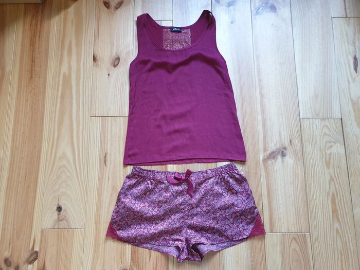 Ensemble pyjama Etam bordeaux