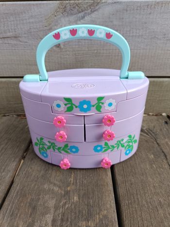 Polly Pocket pullout playhouse Beauty Case Coffret vanity - BlueBird 1991