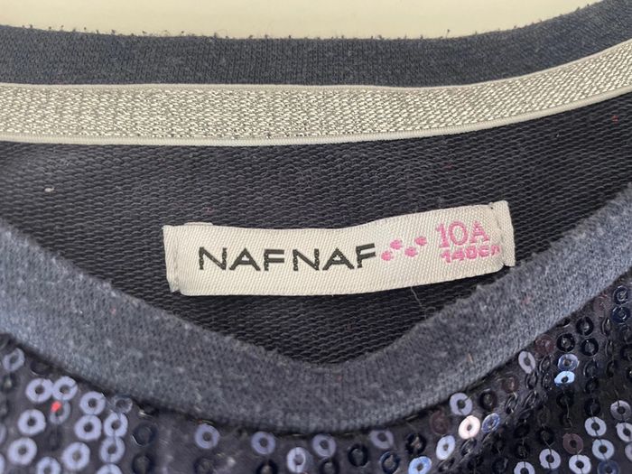 Naf naf Sweat bleu marine T10ans - photo numéro 5