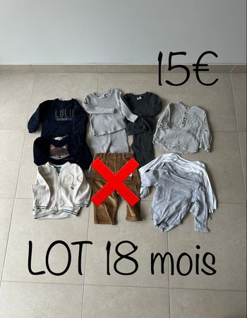 Lot 18 mois garçon