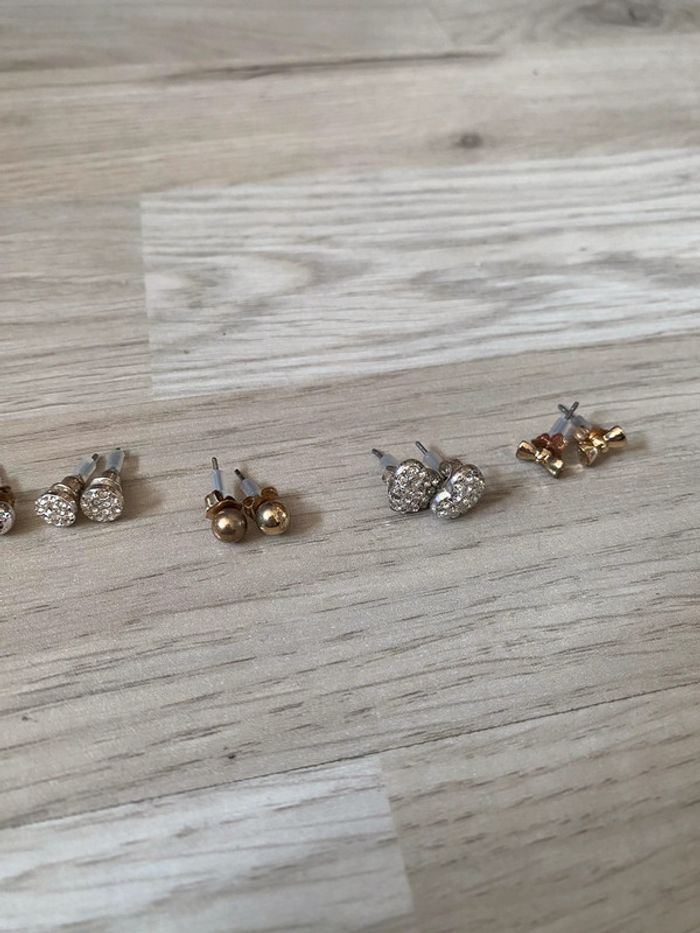 Lot de 8 paires de boucles d’oreilles - photo numéro 3