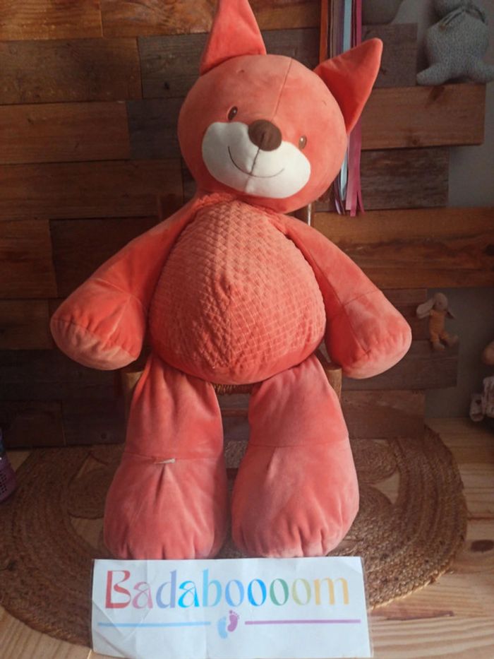 Peluche grand renard Nattou tbe
