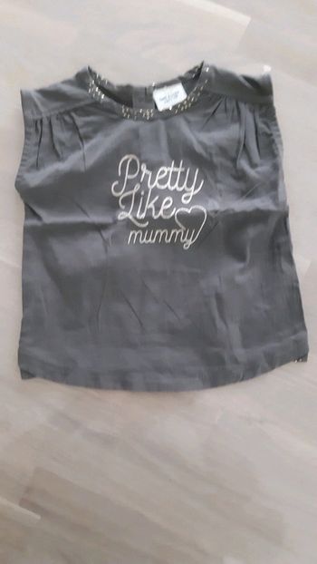 Tee shirt gris 9 mois