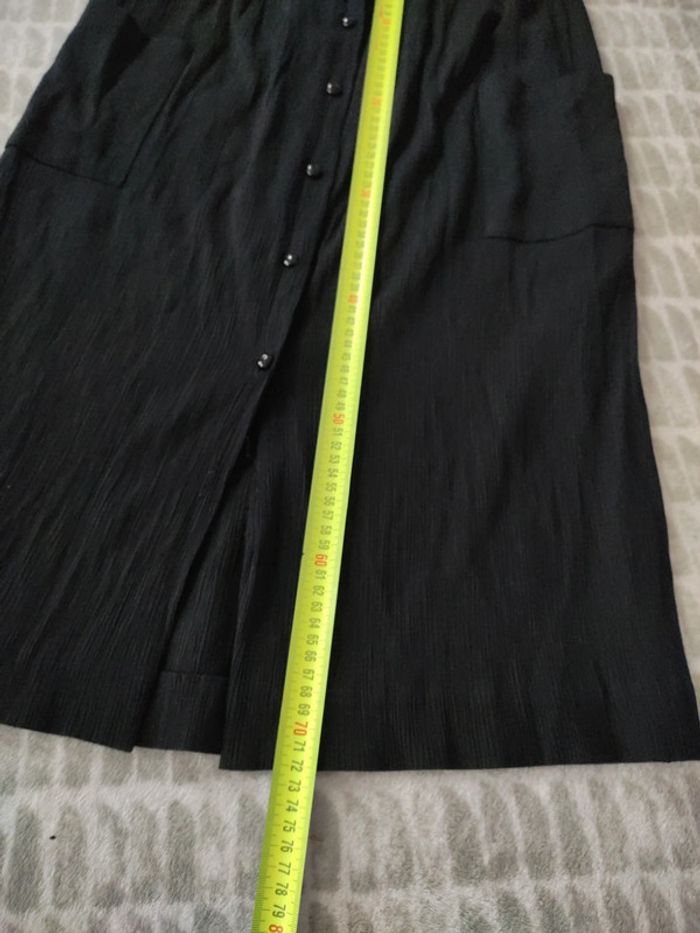 Jupe longue noir à boutons taille Xl 42 - photo numéro 4
