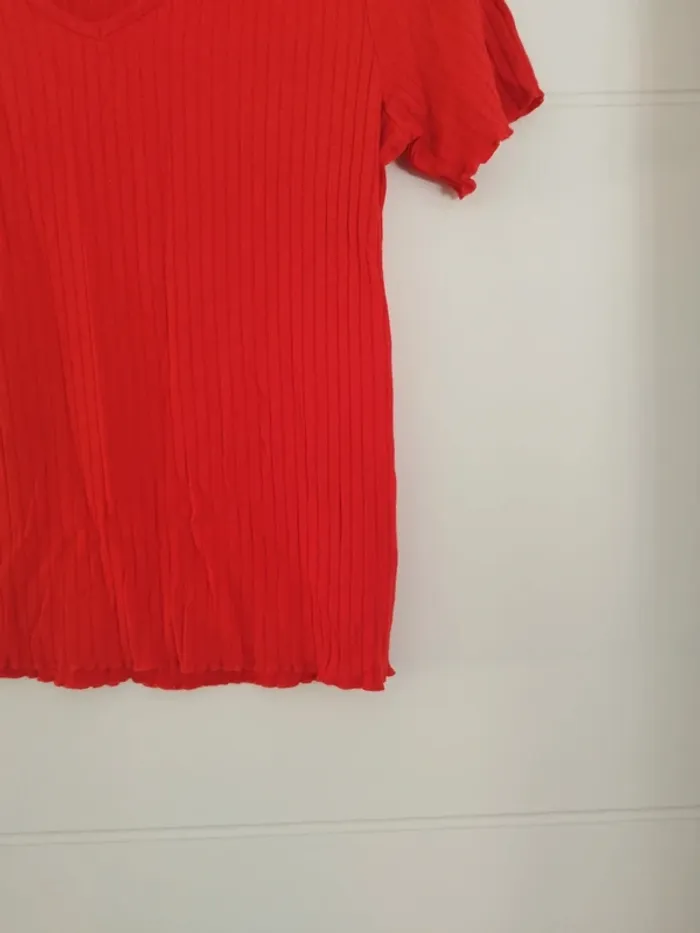 Tee-shirt rouge "JDY" taille M - photo numéro 4