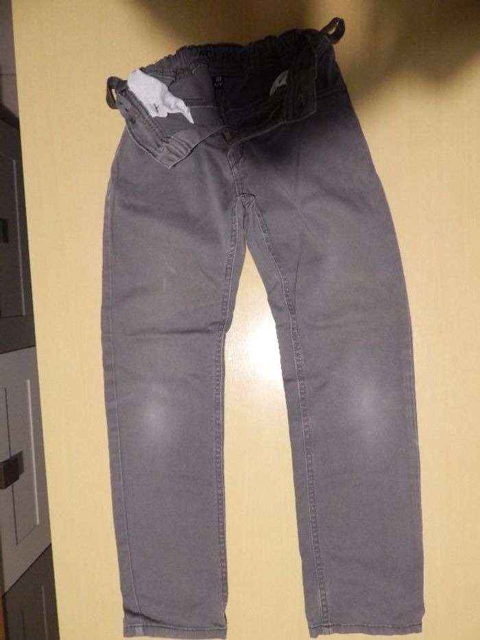 Jean gris garçon 10 ans