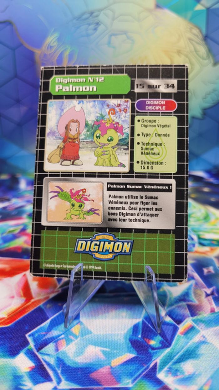 Carte Digimon Palmon 15/34 (FOIL) Édition Série TV 1999 - photo numéro 2