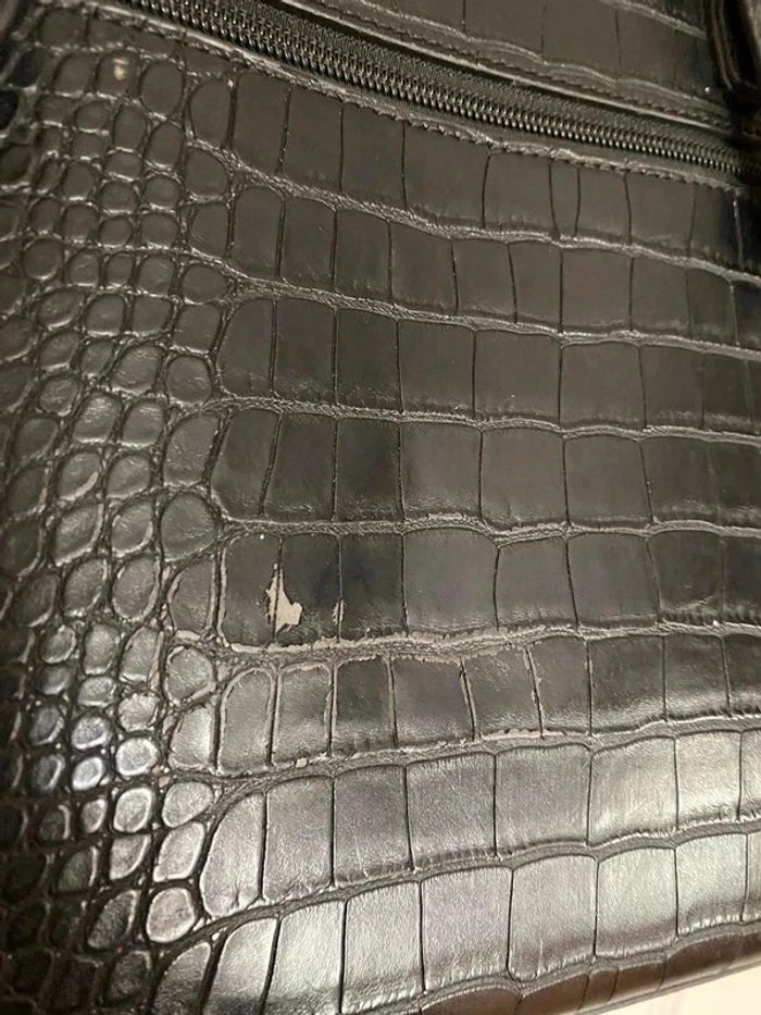 Sac à main croco noir - photo numéro 3