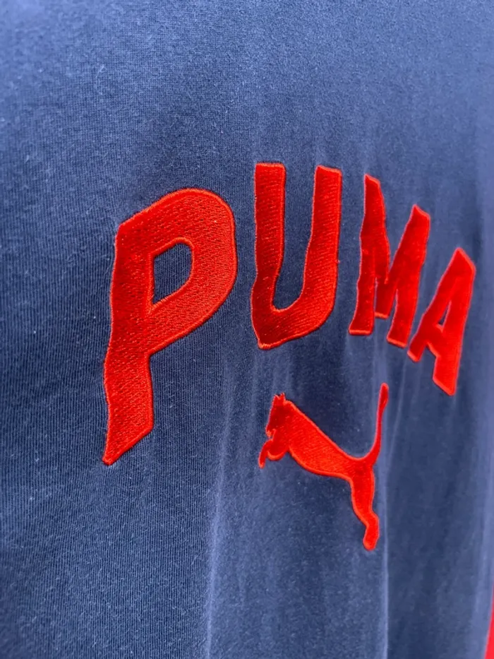 Long sleeves t-shirt Puma vintage fully embroided logo Mens XXL - photo numéro 3