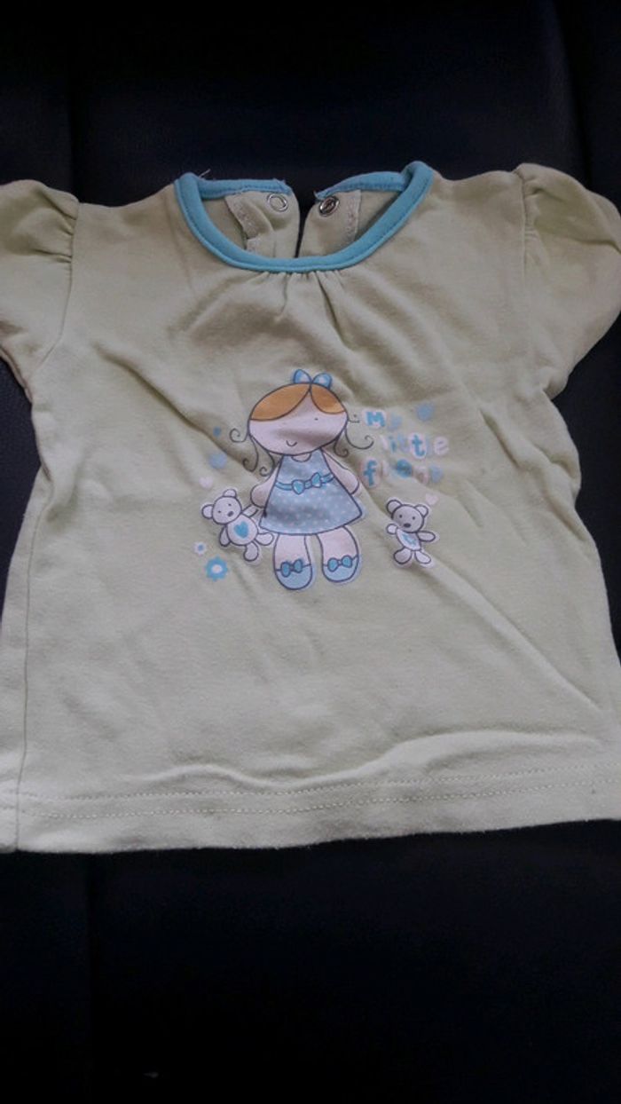 T-shirt vert 3 mois