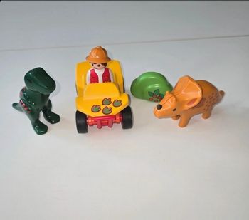 123 playmobil explorateur et dinausores 9120 complet