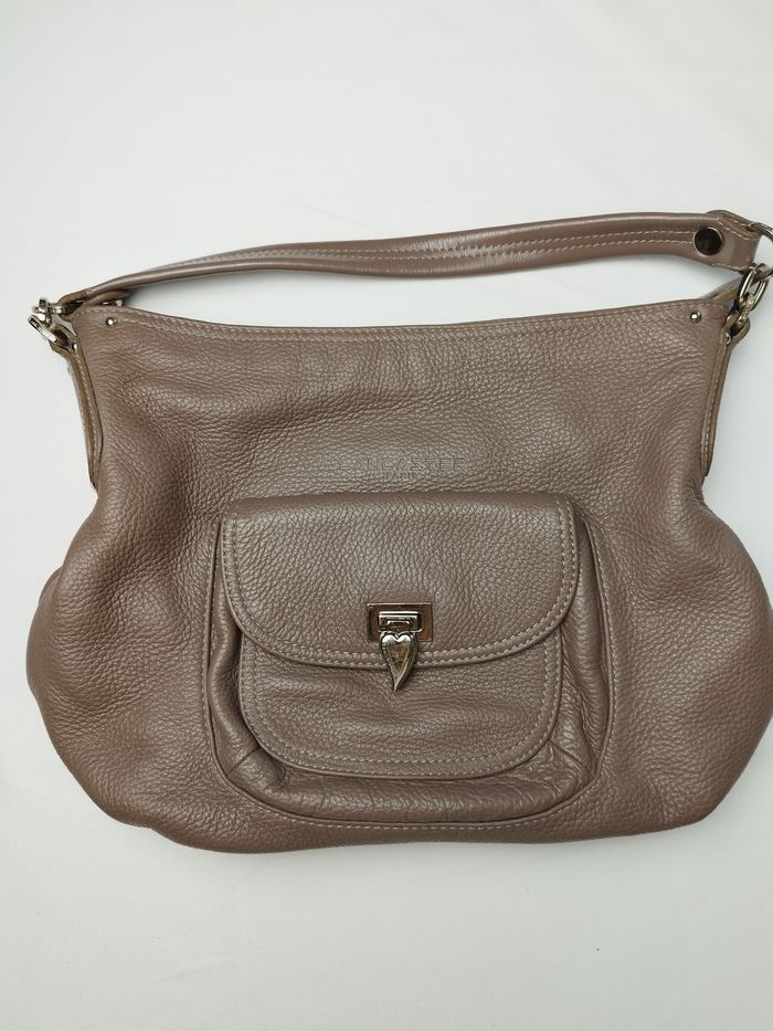 Sac en cuir Lancaster couleur taupe