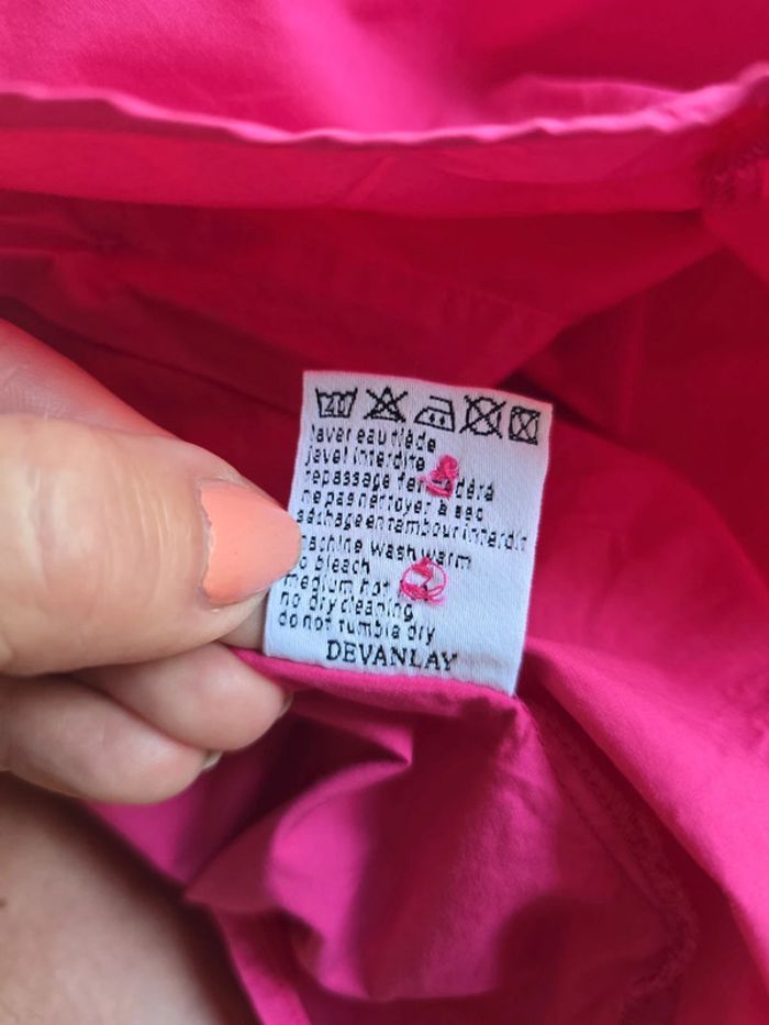 Chemisette Lacoste rose femme Taille 38 - photo numéro 14