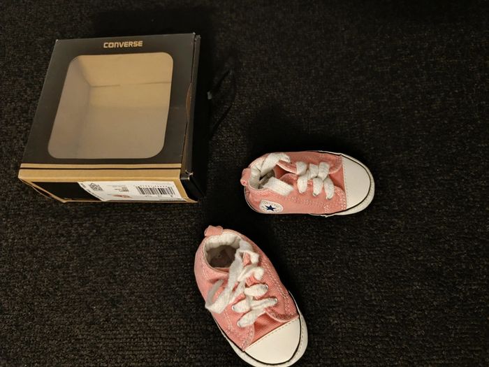 Paire converse rose taille 19 - photo numéro 2