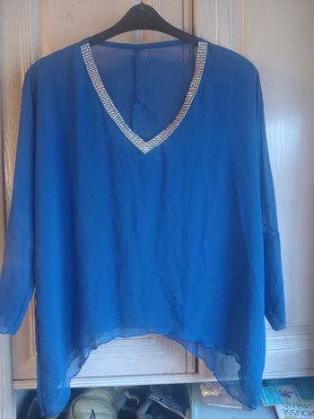 Tunique transparente avec strass T42/44