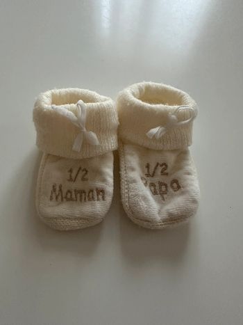 Chaussons bébé à message  - naissance