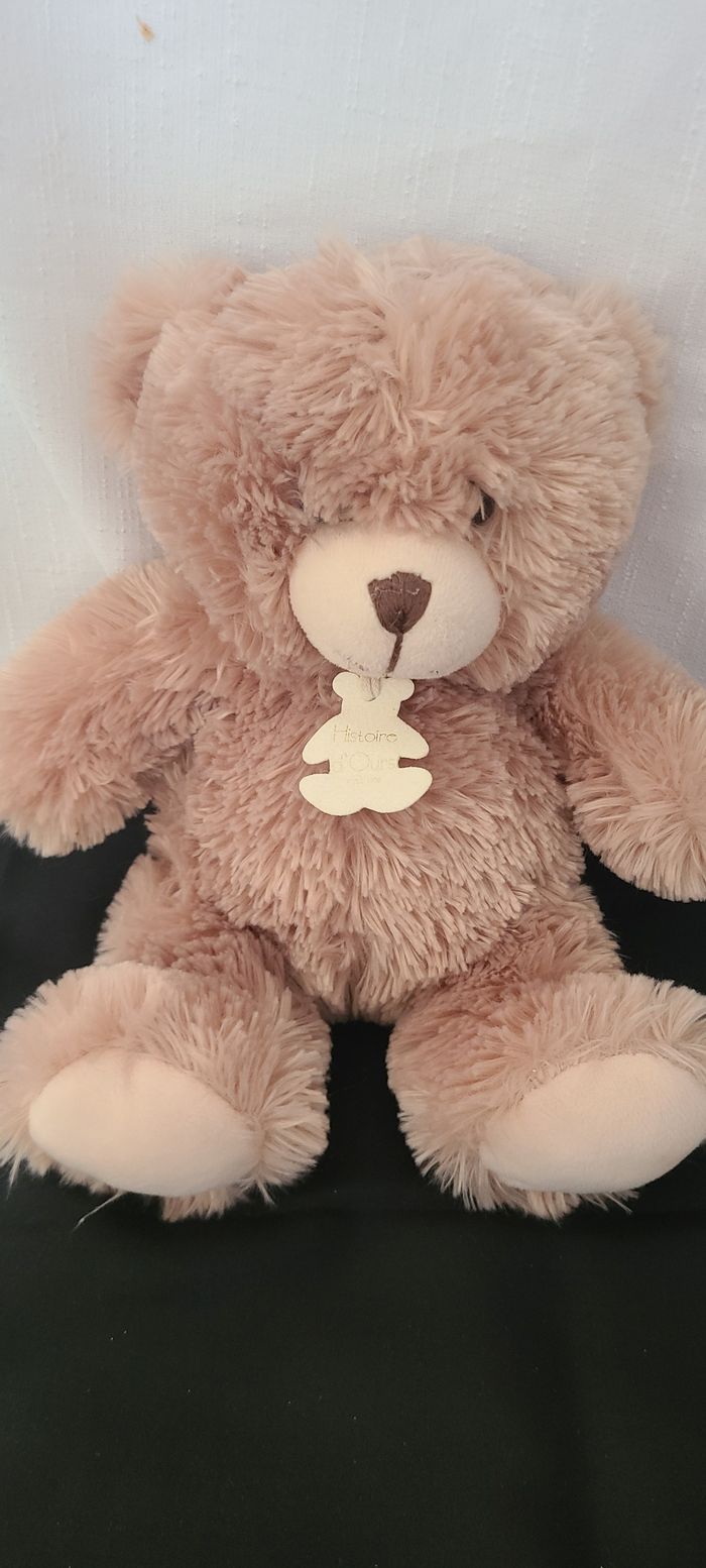 HISTOIRE D'OURS - Peluche Ourson Champagne 30 cm - Collection Bellydou - Ourson Moelleux Et Doux Pou - photo numéro 3