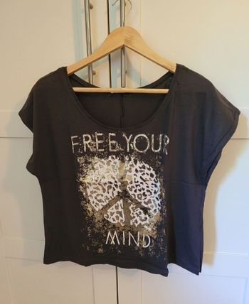 Tee-shirt crop top MIM t. L- NEUF