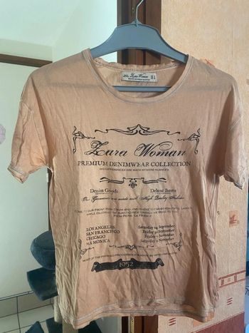 magnifique tee shirt marque Zara taille 38 très bon état