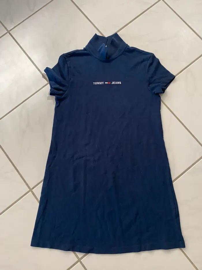 Robe polo Tommy Jeans bleu marine - Taille S