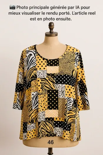 Blouse manches 3/4 Mia Moda T46