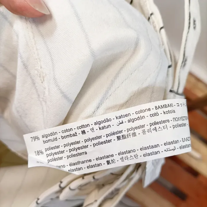 Pantalon rayé écru et noir Bershka – Taille 40 A792 - photo numéro 7