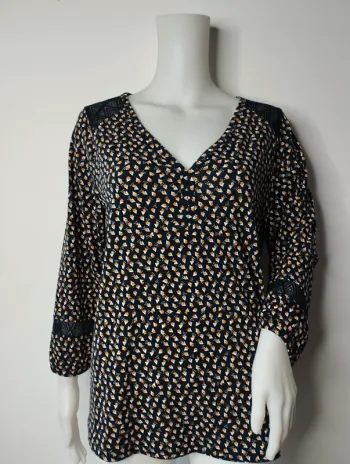 Blouse col v manche 3/4 Cache Cache taille 40