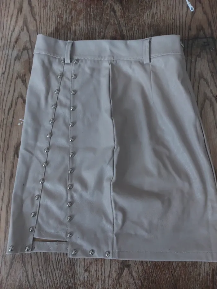 Mini jupe simili cuir
