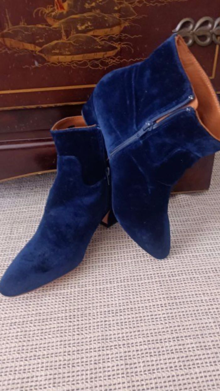 Bottines miista Bleu Roi – Taille 39 – Talons 6 cm - photo numéro 9