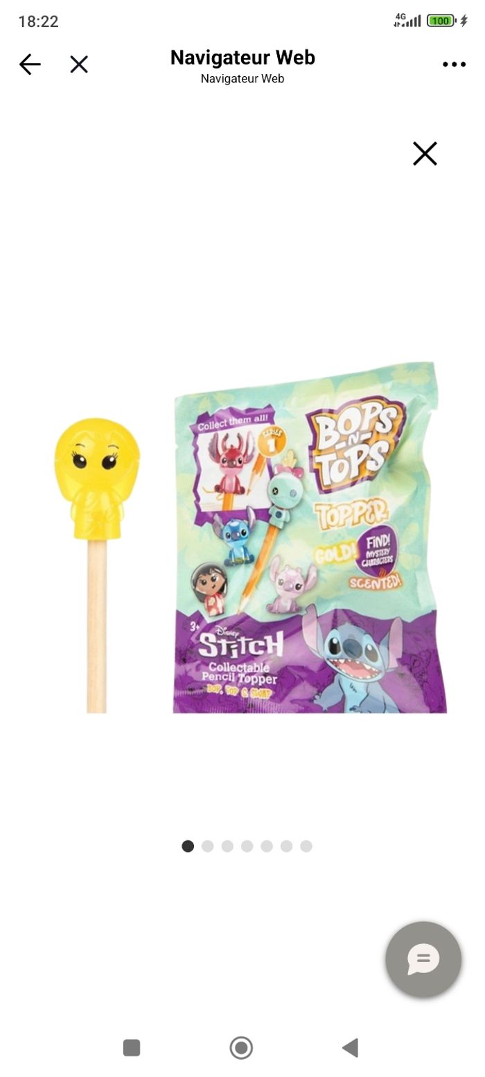 Lot de 4 Bops & tops - stitch - photo numéro 2