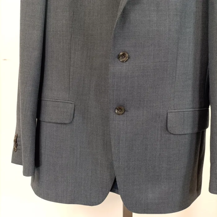 Veste de costume bleue coupe regular Griffe Noire - Taille 50 A476 - photo numéro 5