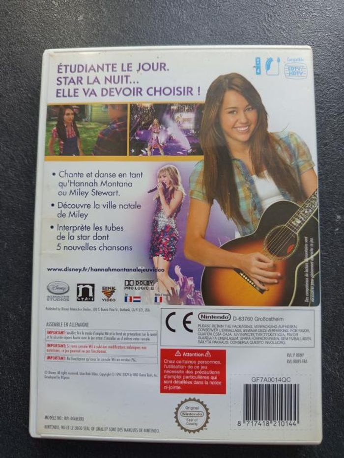 Nintendo - Wii - Walt Disney - Hannah Montana - Le film - photo numéro 2