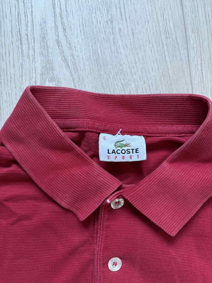 Polo manche courte rouge Lacoste L - photo numéro 5