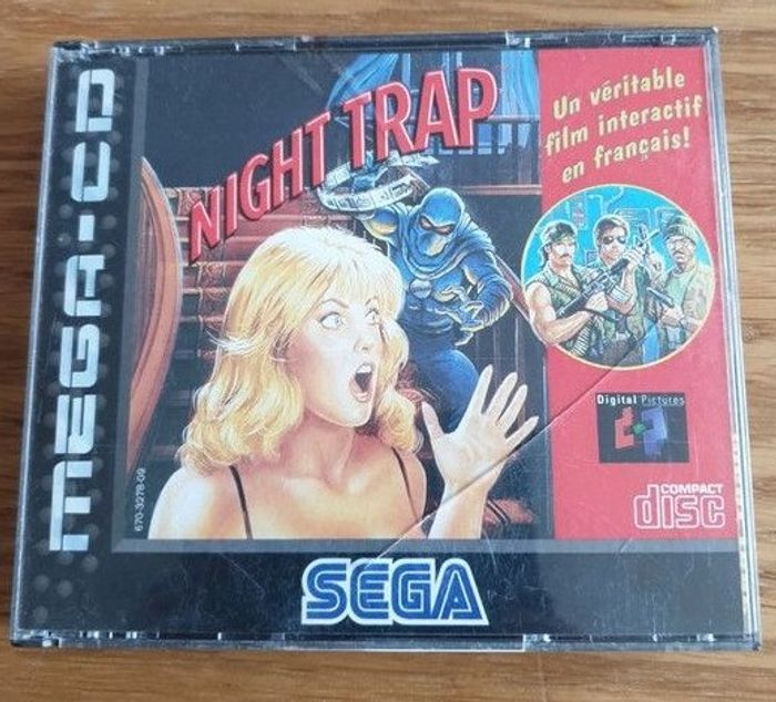 Jeu Sega Mega Cd Night Trap Mega-CD Complet notice version Fr