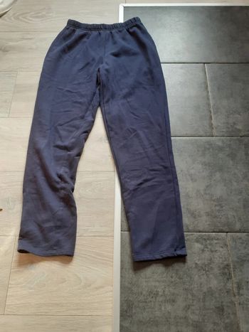 Pantalon de training bleu foncé, épais, Decathlon 12/13 ans