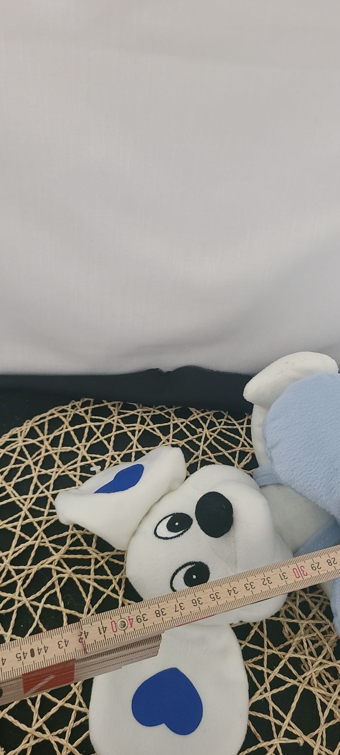 Peluche Souris avec Coeur Bleu "c'est un garçon " - photo numéro 2