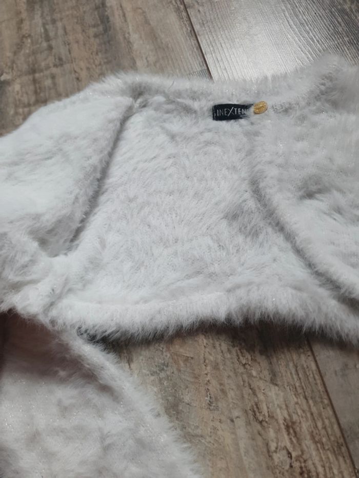 Gilet blanc fourré 4 ans - photo numéro 2