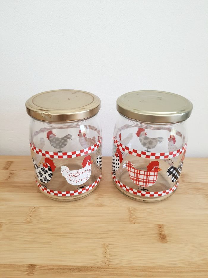 Lot de 2 bocaux