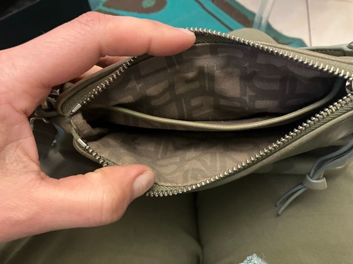 Petit sac cuir kaki - photo numéro 2