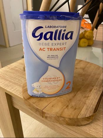 Lait Gallia AC transit 2eme âge