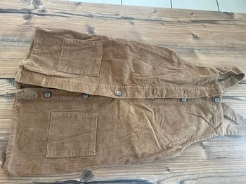 Salopette en daim avec jupette