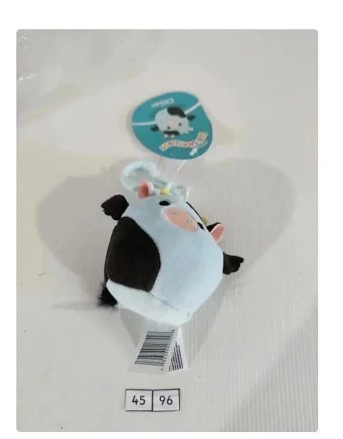 Squishmallows Cillian vache bleu et noire 10 cm