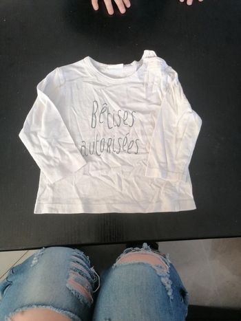 Tee shirt manches longues kiabi 12 mois