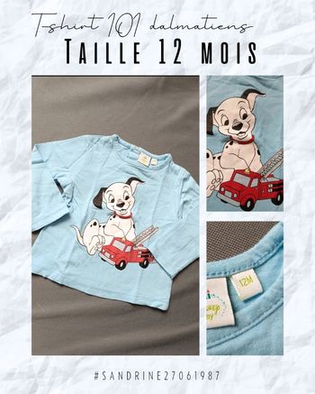 T-shirt manches longues 101 dalmatiens