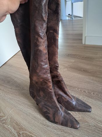 bottes a talons marrons 