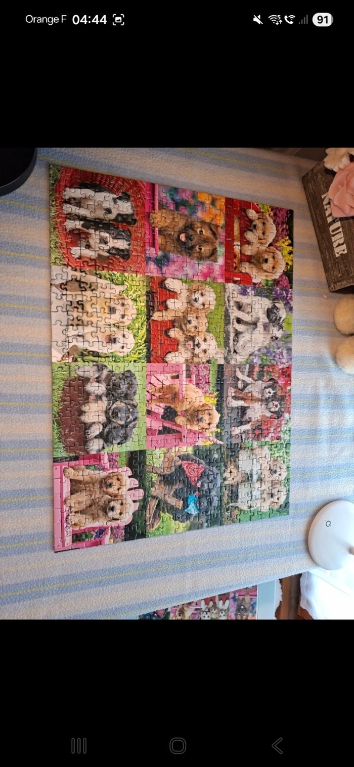 Puzzle 500 pièces chiots - photo numéro 2