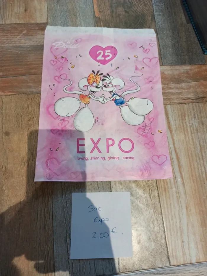 Sachet Diddl expo A4 25 2,00€