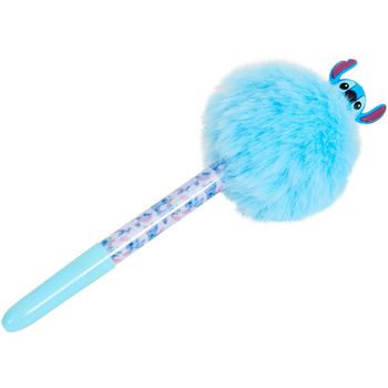 Stylo pompom bleu clair stitch