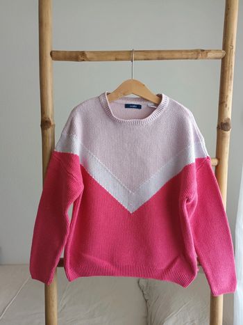 Pull en maille rose Okaïdi 8 ans