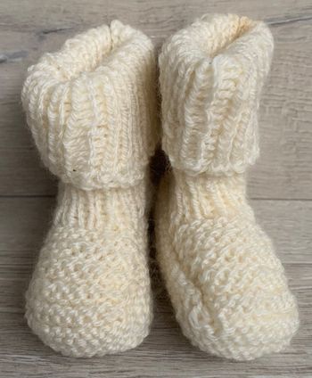 Chaussons au tricot 0-3 mois